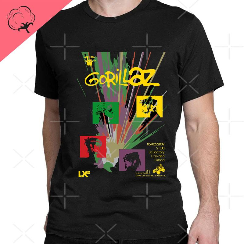 2026 New Funny Music Band Gorillaz Demon Days Casual TShirts Boy Crazy Tees Round Collar Short Sleeve T Shirts Clothing T Shirt