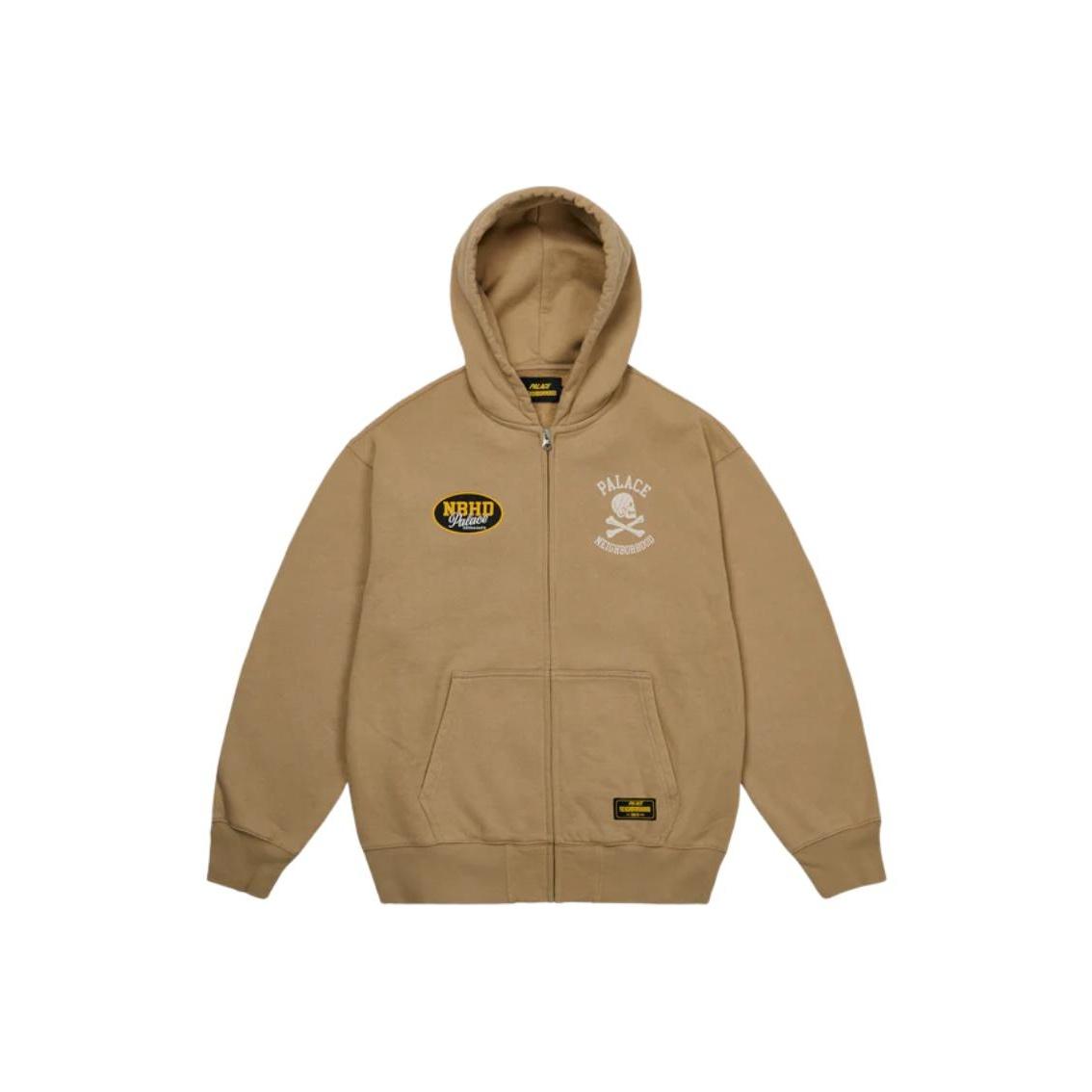 

Palace X Соседское сотрудничество FW25 Толстовка с капюшоном унисекс с принтом черепа и карманом-кенгуру P29HD047 L