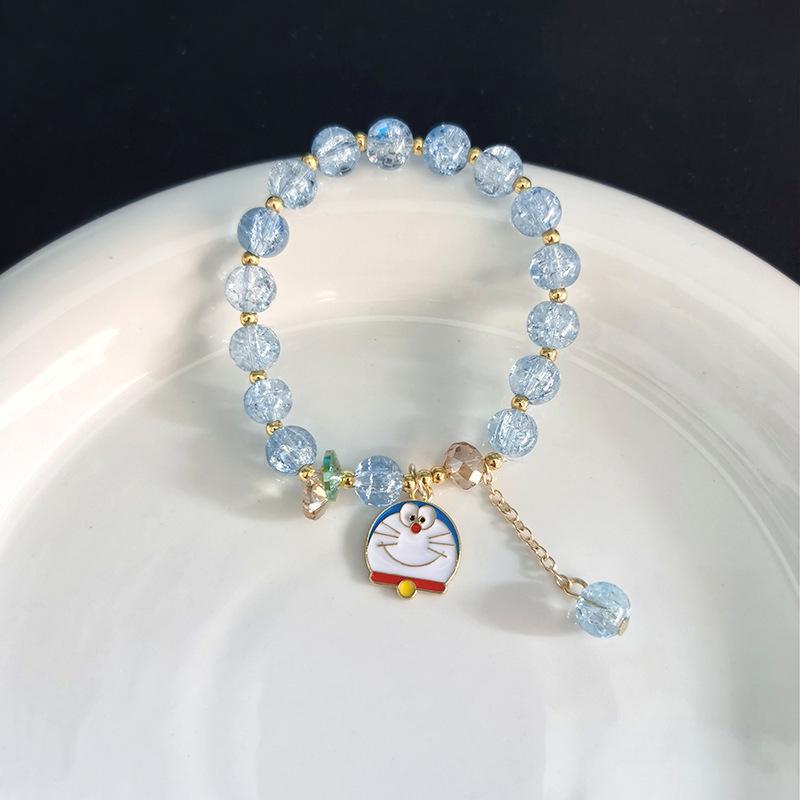 Sanrio Strawberry Bear & Kuromi Beaded Bracelet - Cute Christmas Gift for Friends