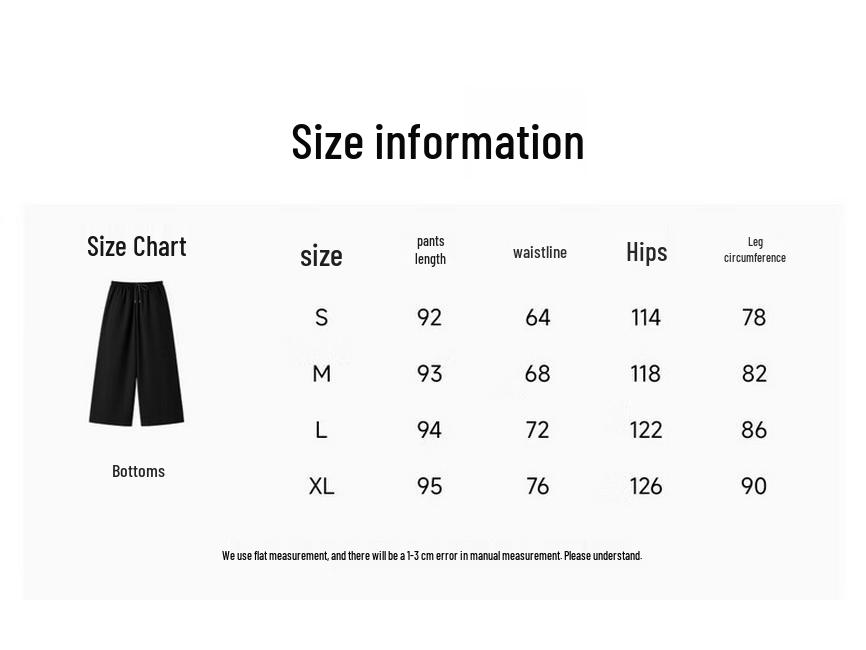 Women's Elastic Waist Wide-Leg Casual Pants