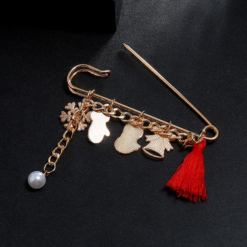 Móda Nový rok Vánoční boty Brože Pro ženy Vánoční oblekový špendlík Vintage Kreativní dárek Šperky Kabát Šaty Doplňky