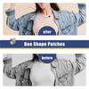 J1UL1N 60PCS Bee Embroidered Patches,Cute Bumble Iron On Embroidered Applique Decoration Sewing Patches For Clothes DIY Patches
