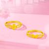 Goldener offener Ring mit floralem Schmetterlingsdesign: Hohles Filigran-Design für Damen, Perfektes Geschenk für die beste Freundin oder Ehering.
