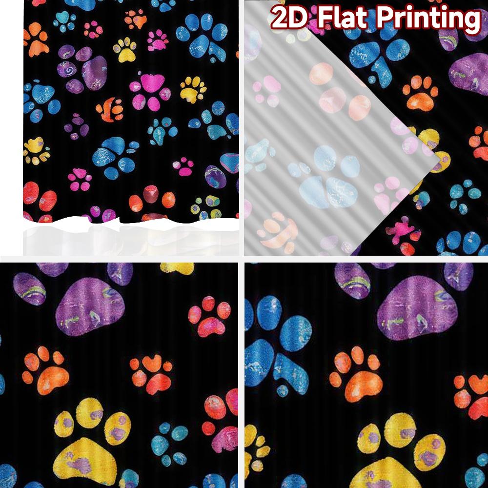 2D flache Fotokulisse Beliebter Fotografie-Banner Bunte Tierpfoten 100% Polyester Feiertagsdekorationen für