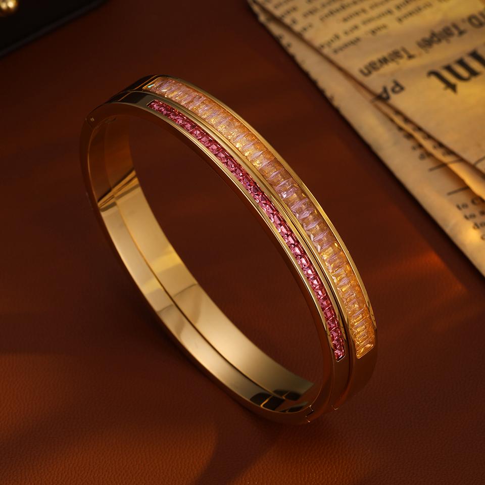 Classical Luxury Diamond-inlaid Bracelets Are Suitable For Summer Travel And Fashionable Zircon