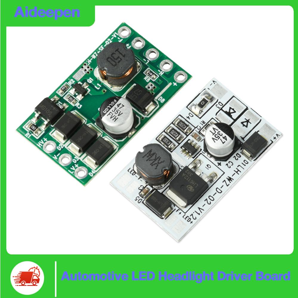 DC9-18V automotive LED headlight driver board outputting 9V3A constant current power supply for headlight driving