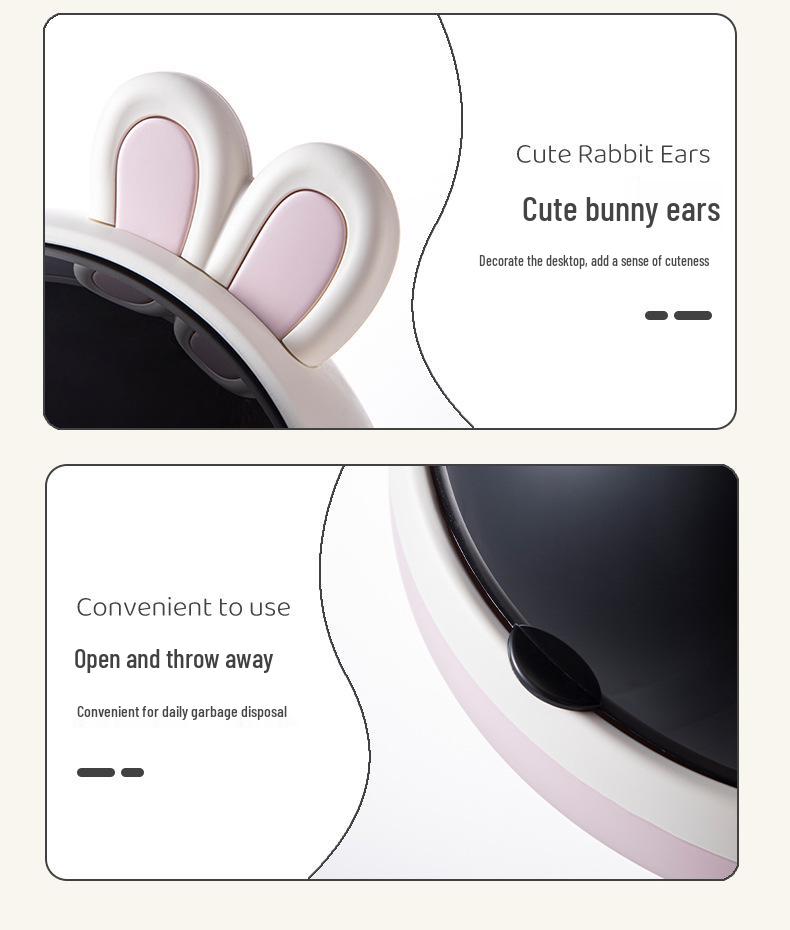 Multi-functional Dustproof Rabbit Storage Box for Keys, Ornaments, and Trash – Ideal for Entryways, Desktops, Living Rooms, and Offices