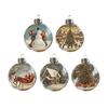 Shatter Resistant Acrylic Holiday Tree Decoration Vintaged Christmas Ornament With Multiple Color Option