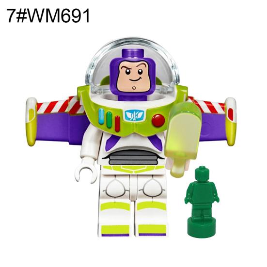 WM6060 Buzz Lightyear Woody Minifigure Building Blocks Kids Gift Collectible