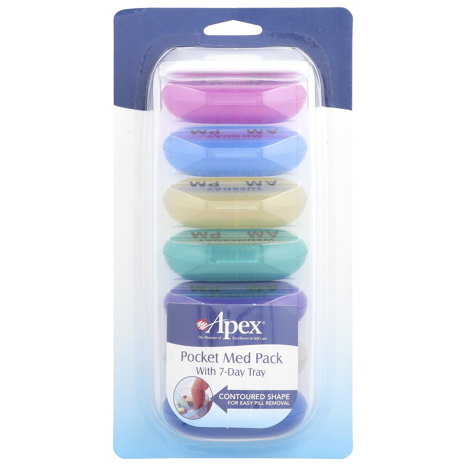 

Pocket medicine pack with 7-day tray
