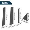 TUCKBOLD Door Pillar Window Trim Stickers for Toyota Prius Door Outer Exterior Carbon Fiber Pattern 8 Pieces Anti-Scratch 2010-2015, Covers, Black,
