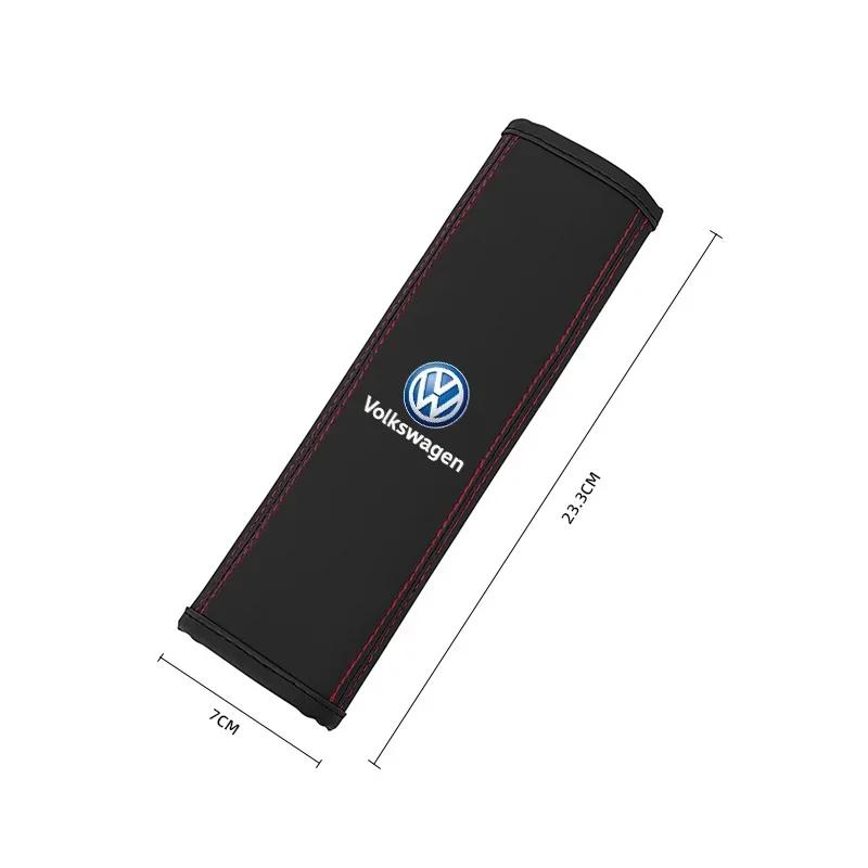 Lmn1 ·2Pcs Car Seat Belt Shoulder Cover Safety Belts Cushioning For VW Atlas Jetta Touareg Variant Golf Polo GTI Taos Nivus Passat