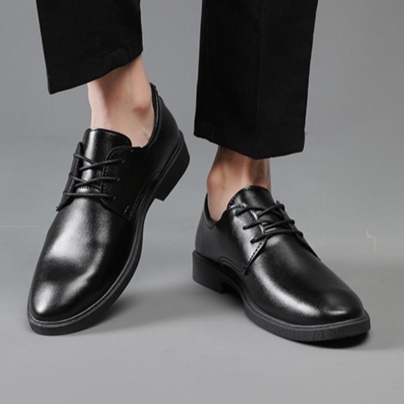 Fashion Luxury Men's Formal Shoes Fashion Pointed Casual Leather Shoe Business Dress Shoes for Men Wedding Shoes Laced Oxford Footwear