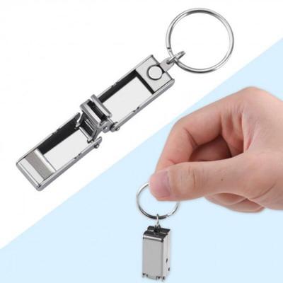 Nail Clipper Keychain with Printed Text