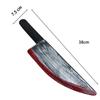 Halloween Blutiges Metzgermesser Requisite Gruseliges Plastik Slasher Hackmesser Requisiten für Halloween Spukhaus Kostümzubehör