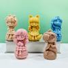 Princess Doll Candle Mold Silicone Gypsum Molds Desktop Decorations Handmade Scented Candle Making Wax Resin Soap Mould