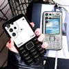 Funny Retro Callphone Soft Phone Case for Samsung Galaxy S26 S25 Edge S24 Ultra S23 Plus S22 S21 FE S20 Black Cover Back Shell