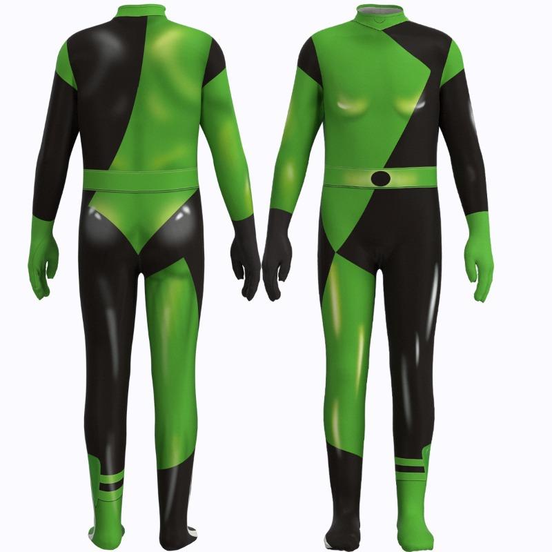 Halloween Europe and the United States, Spicy Girls, Super Kids Cos the Same Role-playing D-printed Tight-fitting Jumpsuit