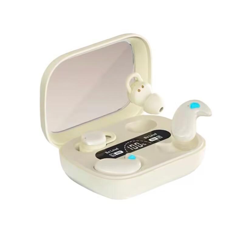 Bluetooth Sleep Dual Earbuds 2025 New Noise Cancelling Wireless Ear Clip Half In-Ear 2-in-1 0.05kg Pair Sound Isolation Sleep Aid