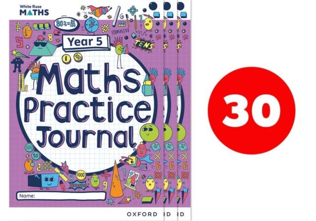 The White Rose Maths Practice Journals Year 5 Workbooks: Pack of 30 Book