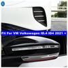 Auto Front Bumper Fog Lights Eyebrow / Rearview Mirror Stripes Cover Trim ABS Accessories For VW Volkswagen ID.4 ID4  - 2024