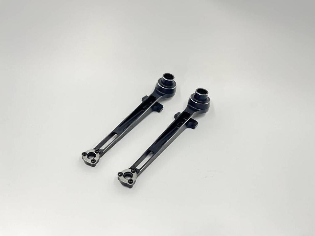 Aluminum Metal Rear Suspension Arms For Tamiya 58719 1/10 RC BBX BB01 High Performance 2WD Off-Road Buggy Metal Shock Tower Support Suspension Arms B