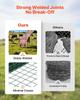 Farm Fence, 1 X 20 M, 4 X 4 In Mesh 2.1mm Galvanized Steel Wire Fencing for Cattle, Hog & Sheep, Heavy Duty Vinyl Coated Livestock Fence for Animal