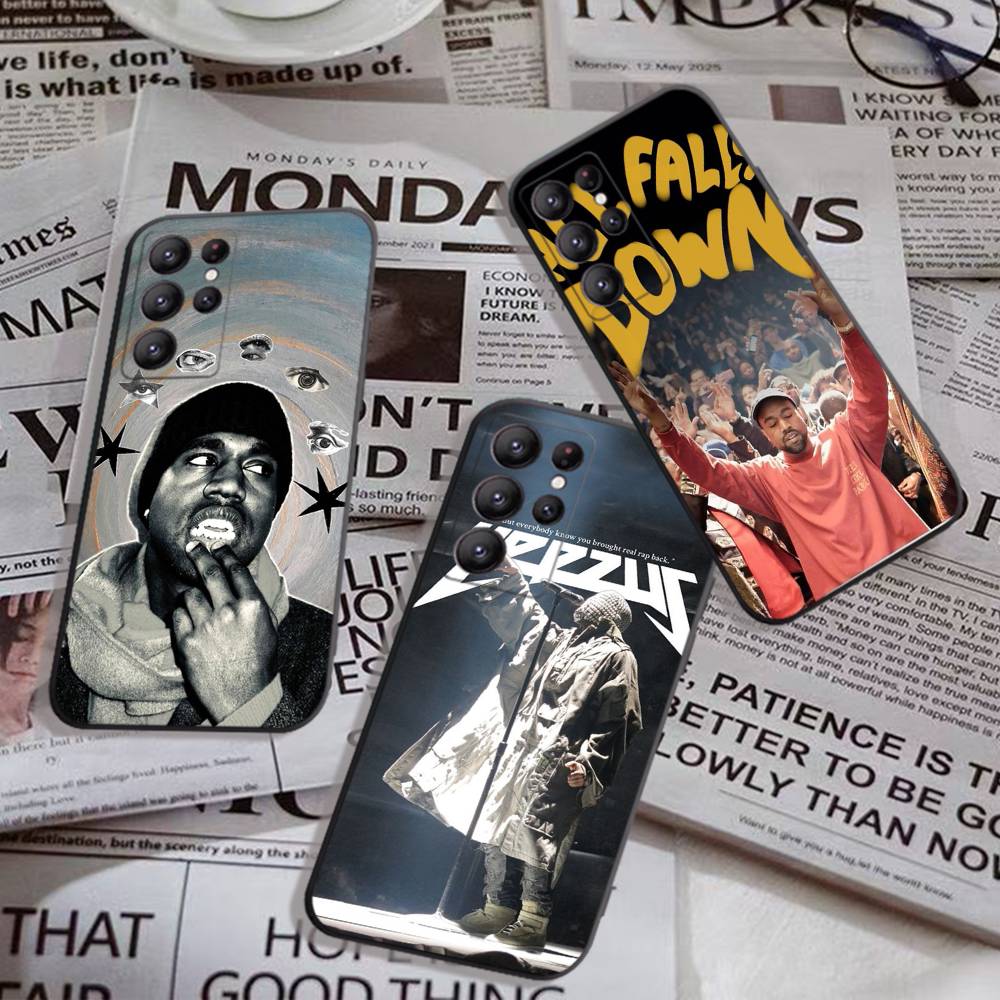 Rapper Kanye West YE Phone Case For Samsung S 24 Fe 25 Ultra Plus 20 Lite 21 30 22 23 24 22 Ultra 5G Fundas