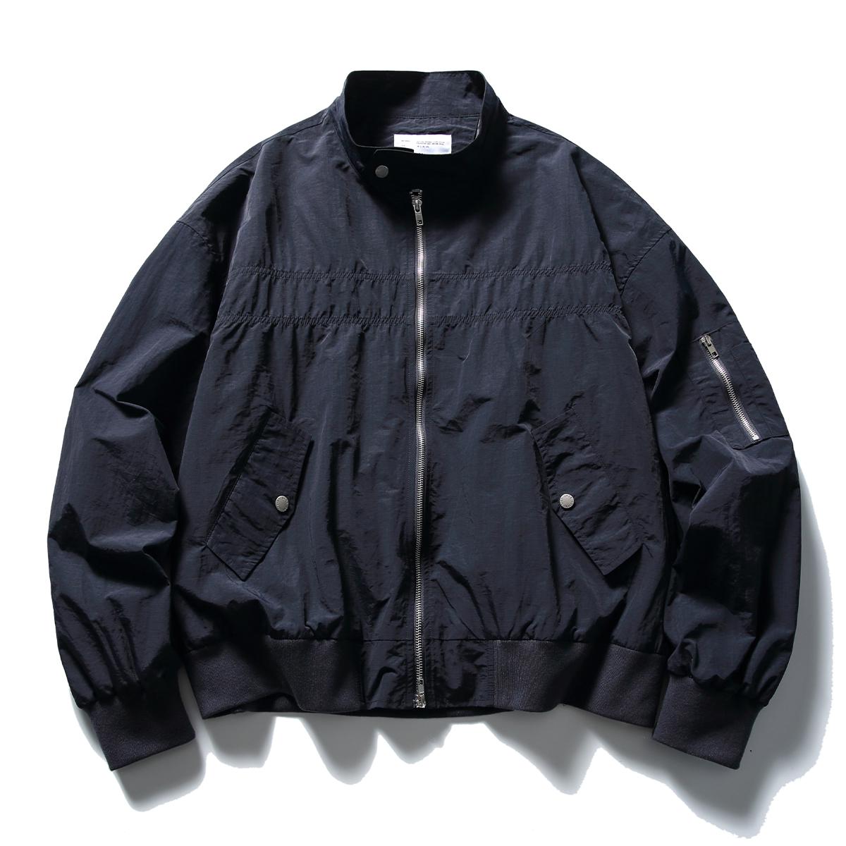 

2025 Осень Оверсайз Уличная одежда Куртка тренера со стойкой Medium темно-синий