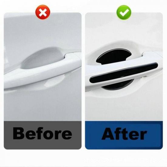 8PCS Car Door Handle Bowl Anti Scratch Sticker Accessories Protector Cover Trim
