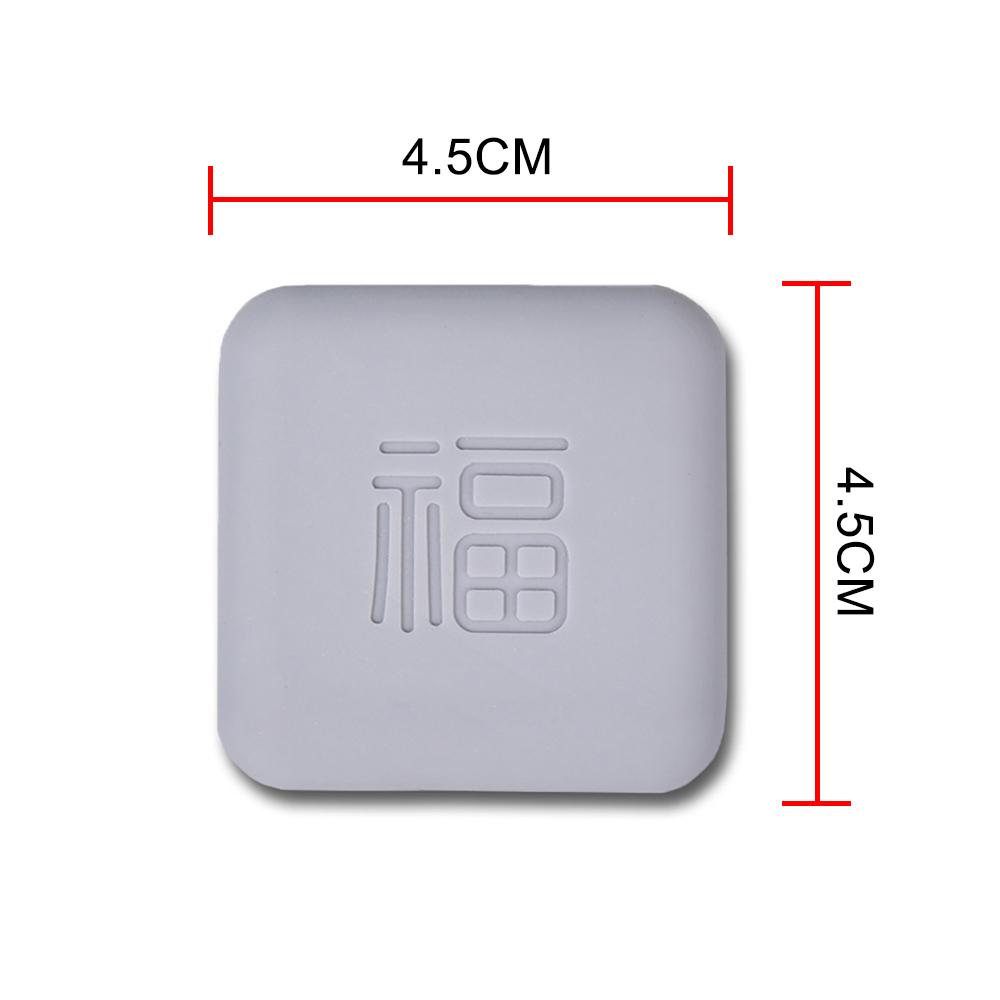 1 Pc Silicone Door Stopper Handle Bumpers Self Adhesive Mute Anti-Shock Protection Pad Square Wall Protector