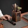 High-end Accessible Luxury Tea Ceremony Six Gentlemen Suit Walnut Rock House Tea Making Tools Supplies Tea Table Accessories