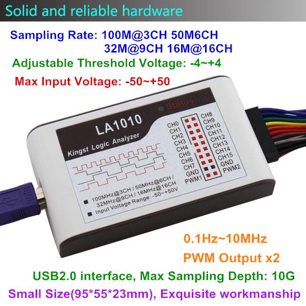 Buy Kingst LA1010 Logic Analyzer USB 100M Max Sample Rate 16 Channel