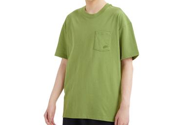 T Shirts Men's Green Crew Neck Moderate Straight Fit DD0500-318