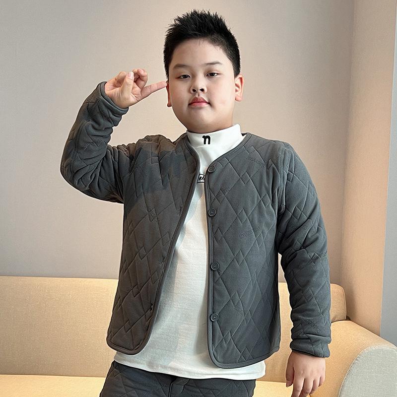 

Kids Plus Size Warm Cotton Jacket for Boys & Girls - Ideal for Autumn/Winter School Uniforms 180 fits 130-155 jin