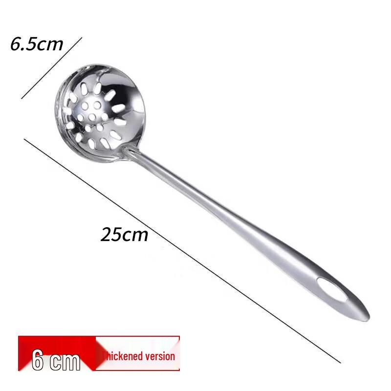 ZISIZ Non-Magnetic 201 Stainless Steel Long Handle Slotted Spoon