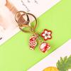 Sakura Ceramic Lucky Cat Pendant Keychain - Cute & Fashionable DIY Accessory
