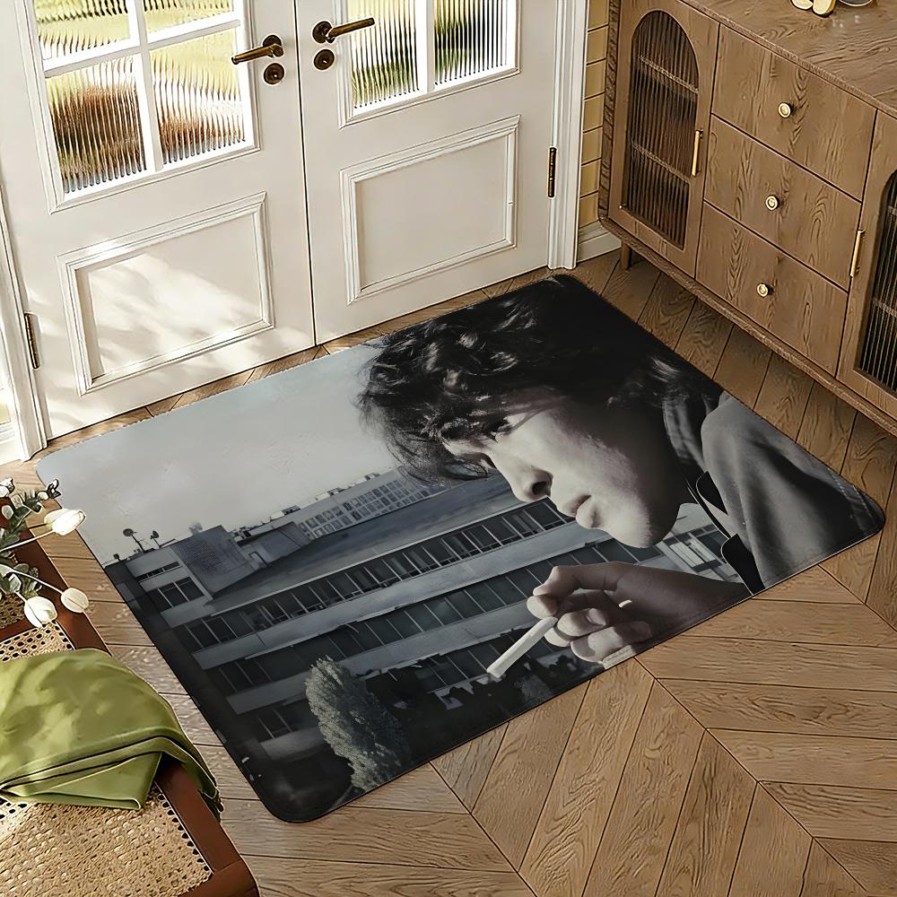 Viktor Tsoi Floor Mat Soft Thickened Absorbent Non-Slip Bedroom Living Room Door Mat Home Decor Flannel Rugs