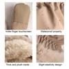 1 Pair Winter Gloves Thickened Velvet Lining Waterproof Raincloth Fabric Windproof Touch Screen Winter Sports Gloves