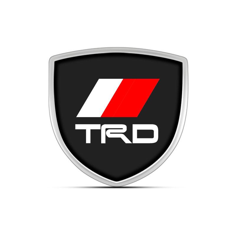 1Pcs 3D Metal Auto Door Shield Emblem Car Body Badge Sticker Styling for Toyota TRD Camry Corolla Yaris Chr Auris Avensis T25