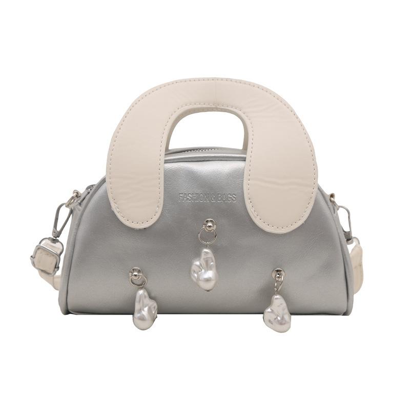 Niche Design Single Shoulder Handbag Bag Women's Summer 2025 New High-end Versatile Messenger Bag Contrasting Color Shell Bag