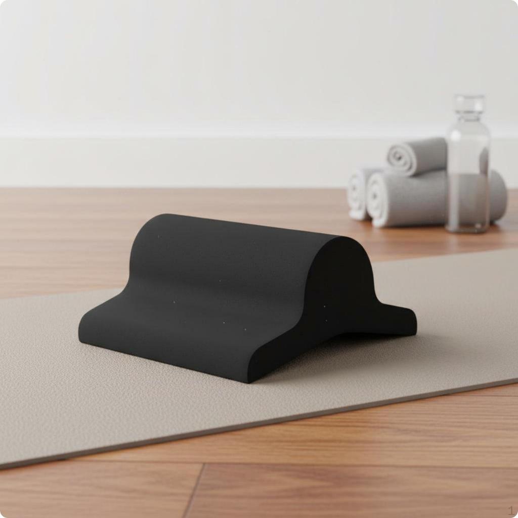 Schaumstoff Fußstrecker Beinsehnen Dehnung Fußgewölbe Zehen Trainingsbrett für Heim-Fitnessstudio Schwarz 30016045mm