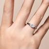 TK Bestseller Horse Eye Cut Zircon Ring: Gold-Plated Copper Couple Rings