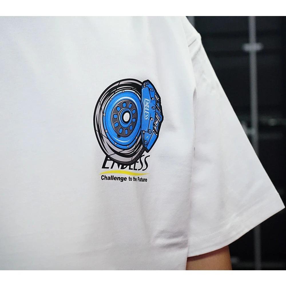 Horké Japonsko JDM Upravené auto Endless Brzdy Tričko Prodyšné Absorpce potu Krátký rukáv Pánské a dámské tričko Motocykl