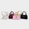 A Niche and High-quality Ballet Bowling Bag with A Sweet and Cool Heart-shaped Bow Bow Crossbody Bag