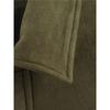 Spring Autumn Suede Feel Textured Collar Zip Button Pilots Coat For Women Fashionable And Comfortable Jacket Outerwear