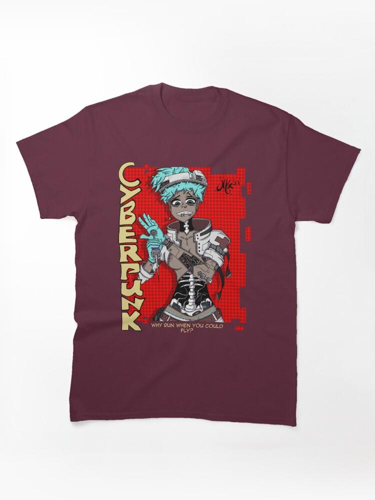 Cyberpunk Edgerunners 2 Crazy Cyberpunk girl Classic Unisex T-Shirt