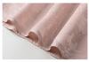 Early Spring Chic: Jacquard Light Luxury Apricot Plus Size Round Neck Three-Quarter Sleeve Women's T-shirt