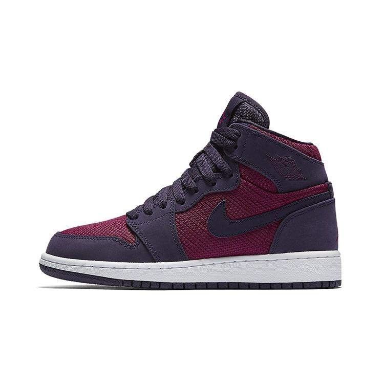 New JORDAN Air JORDAN 1 Kids' Basketball Shoes Grade School 332148-608