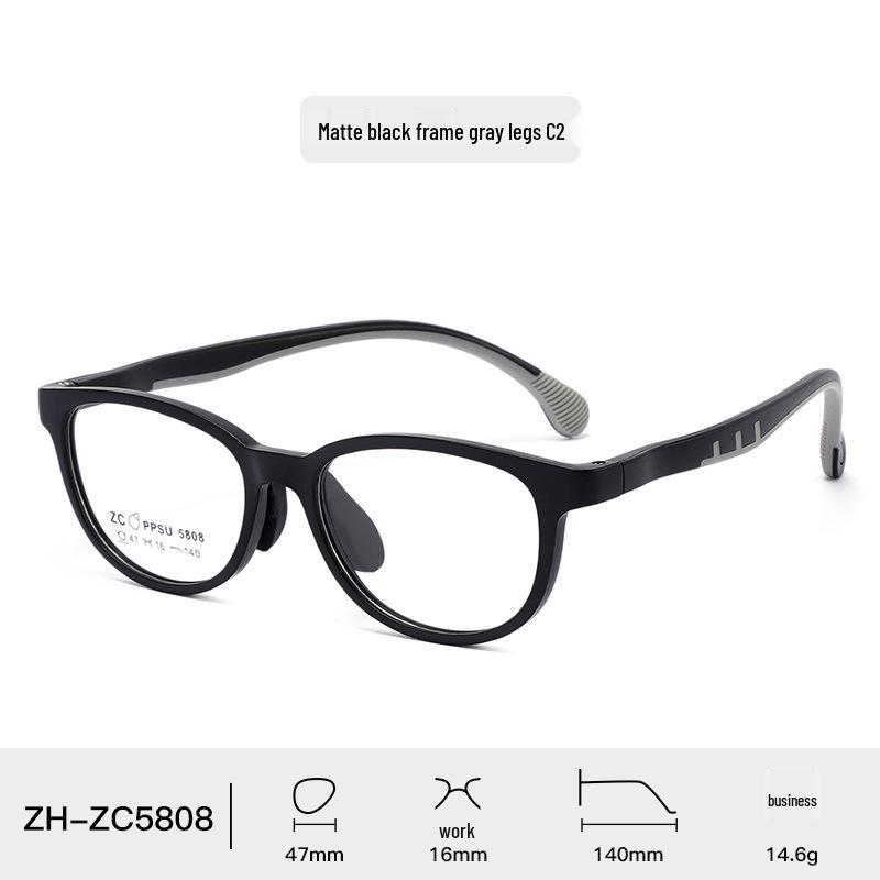 Bequeme PPSU-Brille mit Silikon-Nasenpolstern für Jugendliche – Unisex und für Sehstärken geeignet